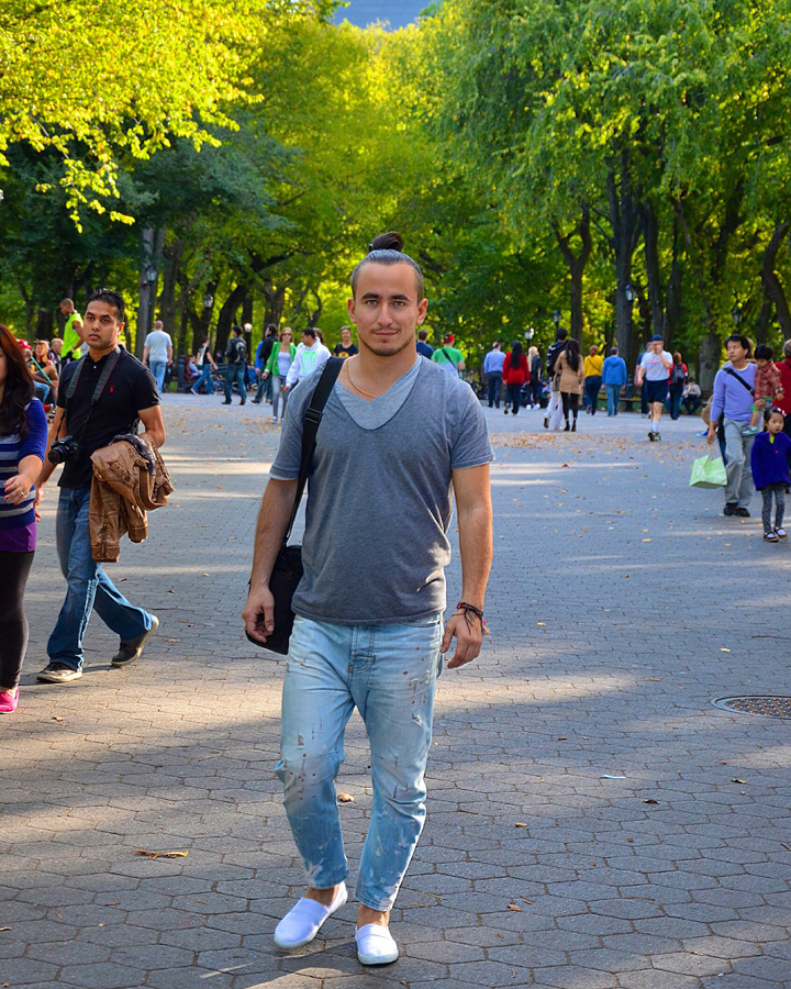 Место, где снимали фильм "Осень в Нью-Йорке" в центральном парке в Нью-Йорке